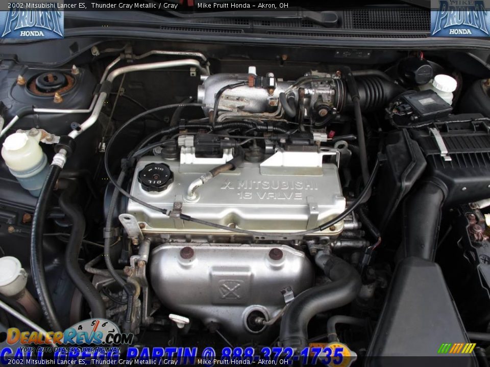 2002 Mitsubishi Lancer ES Thunder Gray Metallic / Gray Photo #23