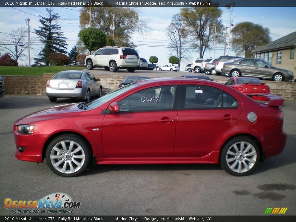 2010 Mitsubishi Lancer GTS Rally Red Metallic / Black Photo #7