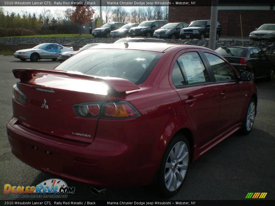 2010 Mitsubishi Lancer GTS Rally Red Metallic / Black Photo #10