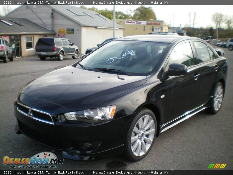 2010 Mitsubishi Lancer GTS Tarmac Black Pearl / Black Photo #1
