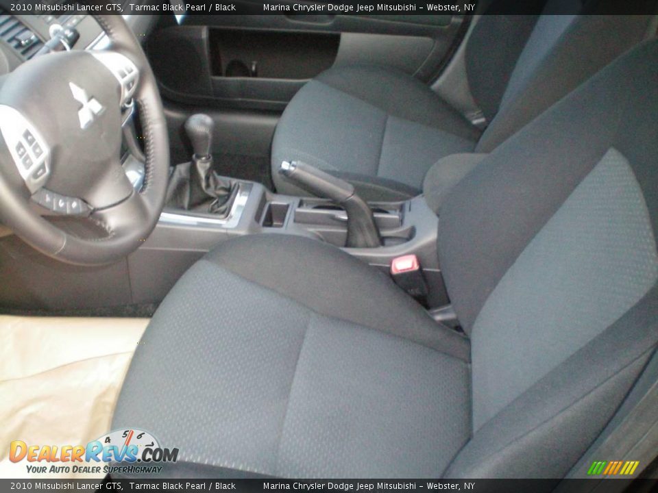 2010 Mitsubishi Lancer GTS Tarmac Black Pearl / Black Photo #2