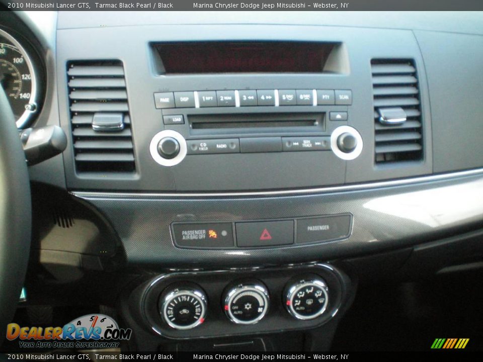 2010 Mitsubishi Lancer GTS Tarmac Black Pearl / Black Photo #6