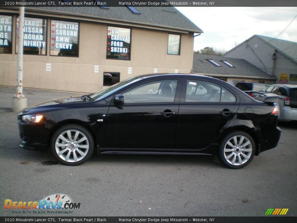 2010 Mitsubishi Lancer GTS Tarmac Black Pearl / Black Photo #7