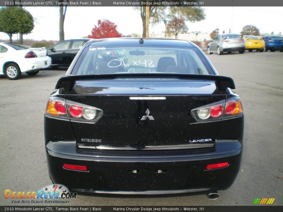 2010 Mitsubishi Lancer GTS Tarmac Black Pearl / Black Photo #9
