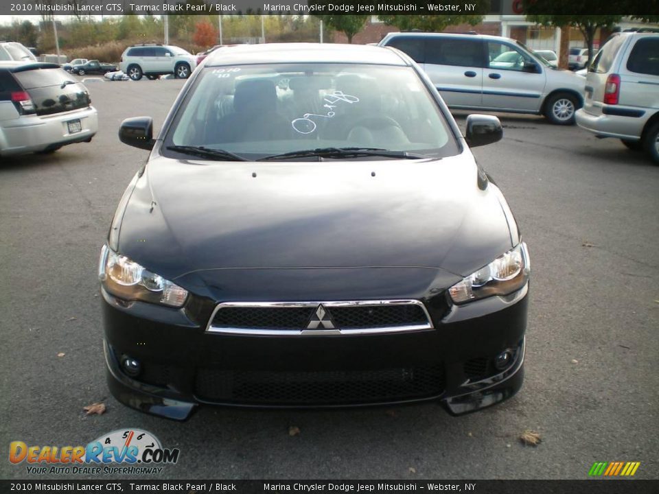 2010 Mitsubishi Lancer GTS Tarmac Black Pearl / Black Photo #13