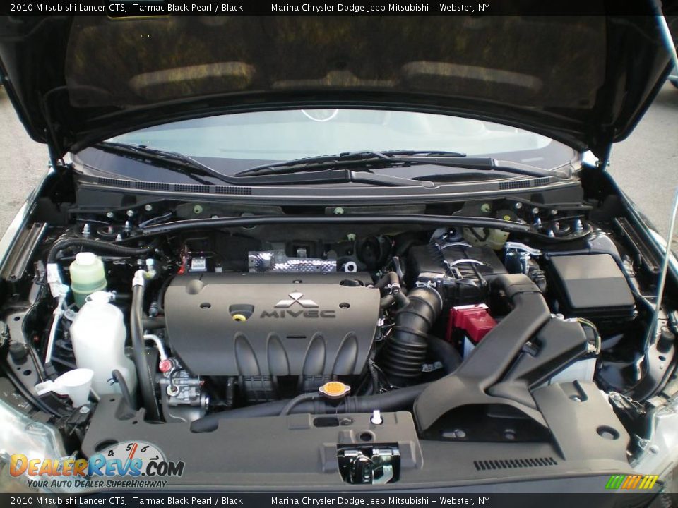 2010 Mitsubishi Lancer GTS Tarmac Black Pearl / Black Photo #15