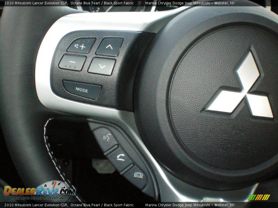 2010 Mitsubishi Lancer Evolution GSR Octane Blue Pearl / Black Sport Fabric Photo #4