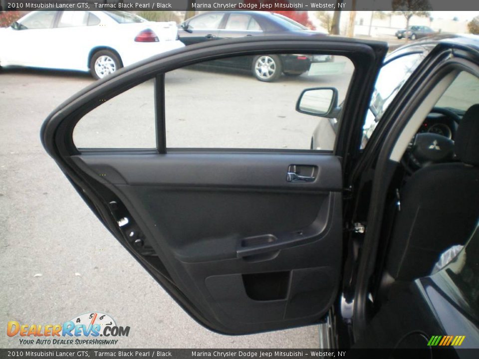2010 Mitsubishi Lancer GTS Tarmac Black Pearl / Black Photo #17