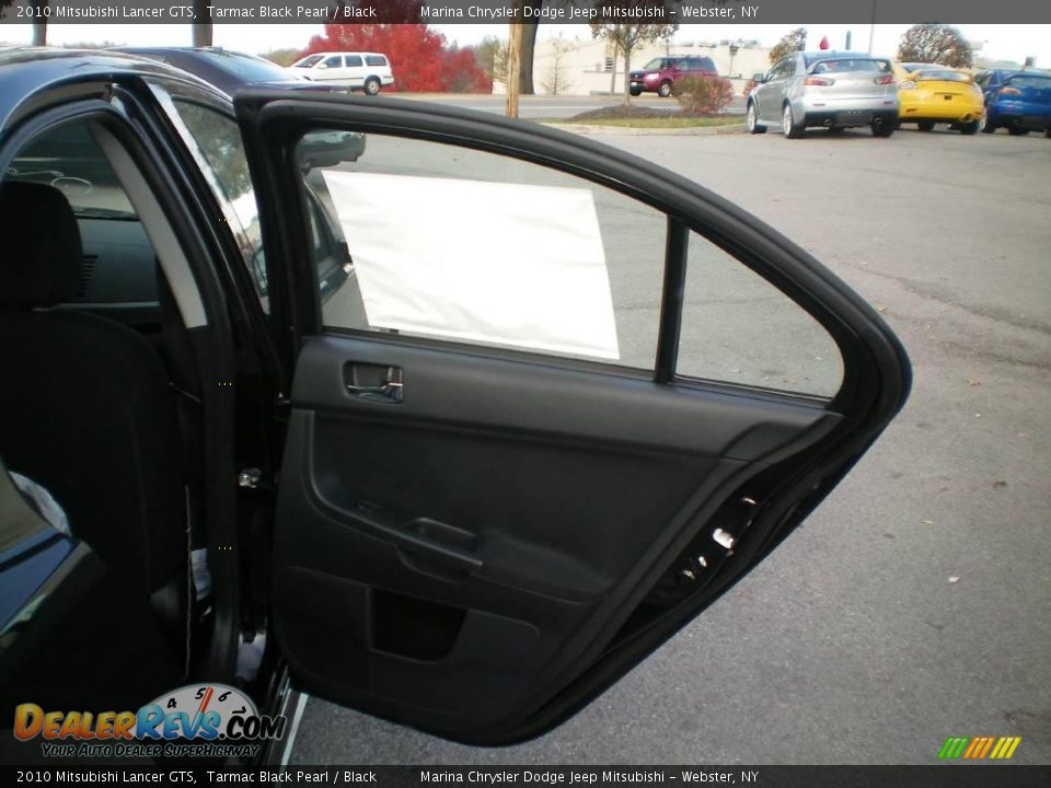 2010 Mitsubishi Lancer GTS Tarmac Black Pearl / Black Photo #19