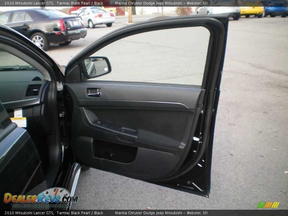 2010 Mitsubishi Lancer GTS Tarmac Black Pearl / Black Photo #21