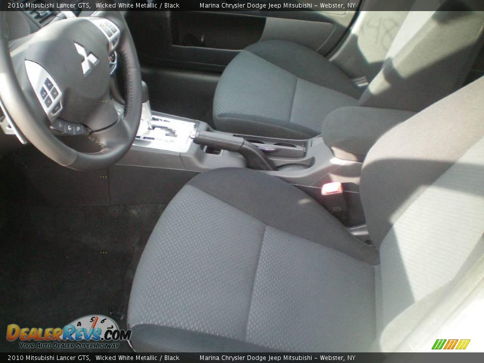 2010 Mitsubishi Lancer GTS Wicked White Metallic / Black Photo #2