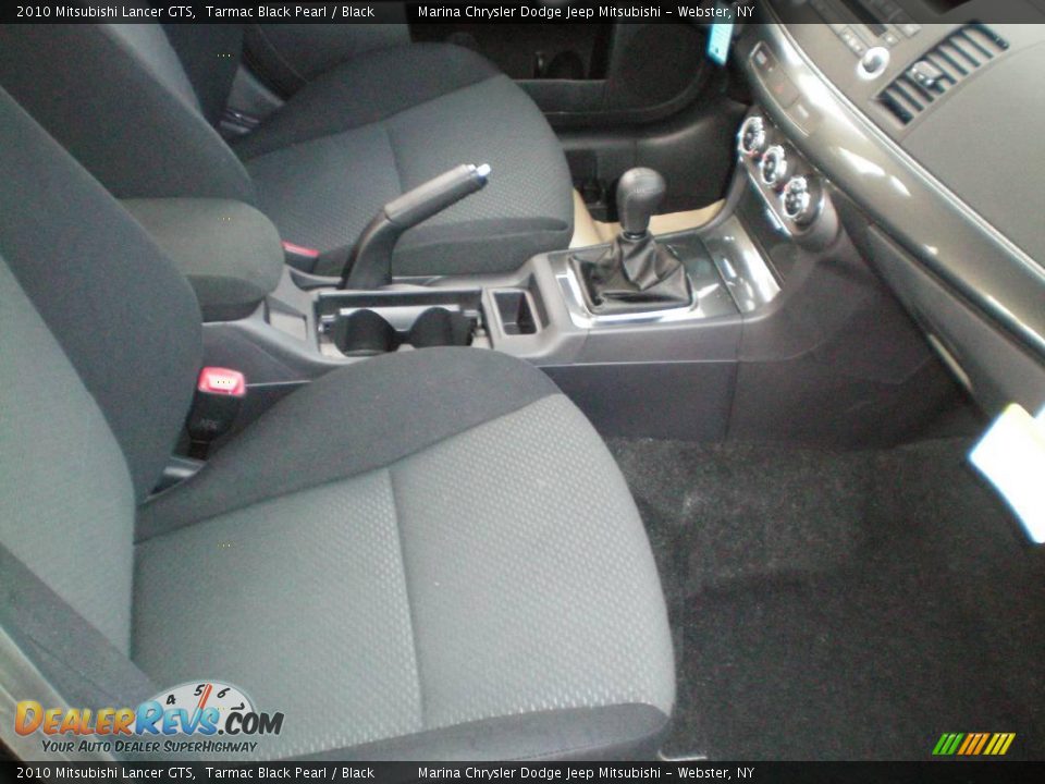 2010 Mitsubishi Lancer GTS Tarmac Black Pearl / Black Photo #22