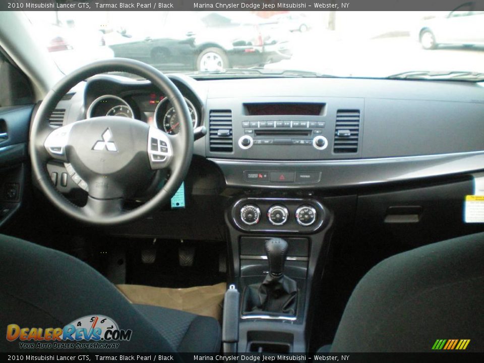 2010 Mitsubishi Lancer GTS Tarmac Black Pearl / Black Photo #24