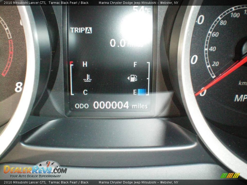 2010 Mitsubishi Lancer GTS Tarmac Black Pearl / Black Photo #26