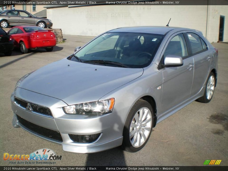 2010 Mitsubishi Lancer Sportback GTS Apex Silver Metallic / Black Photo #1