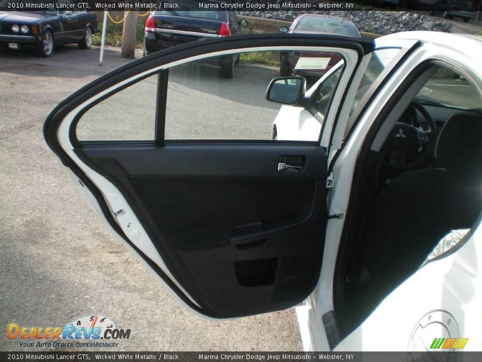 2010 Mitsubishi Lancer GTS Wicked White Metallic / Black Photo #17