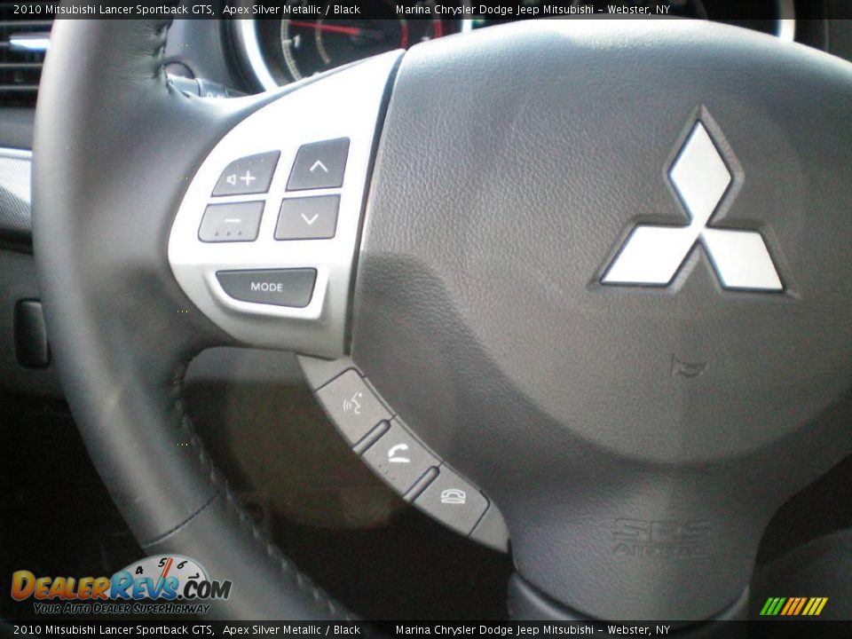 2010 Mitsubishi Lancer Sportback GTS Apex Silver Metallic / Black Photo #6