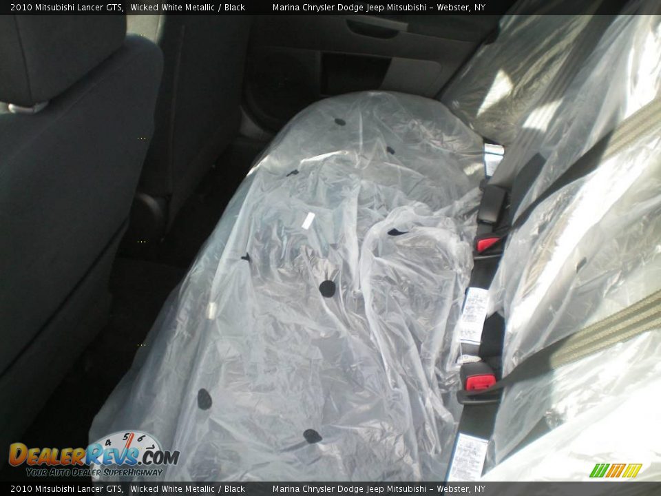 2010 Mitsubishi Lancer GTS Wicked White Metallic / Black Photo #18