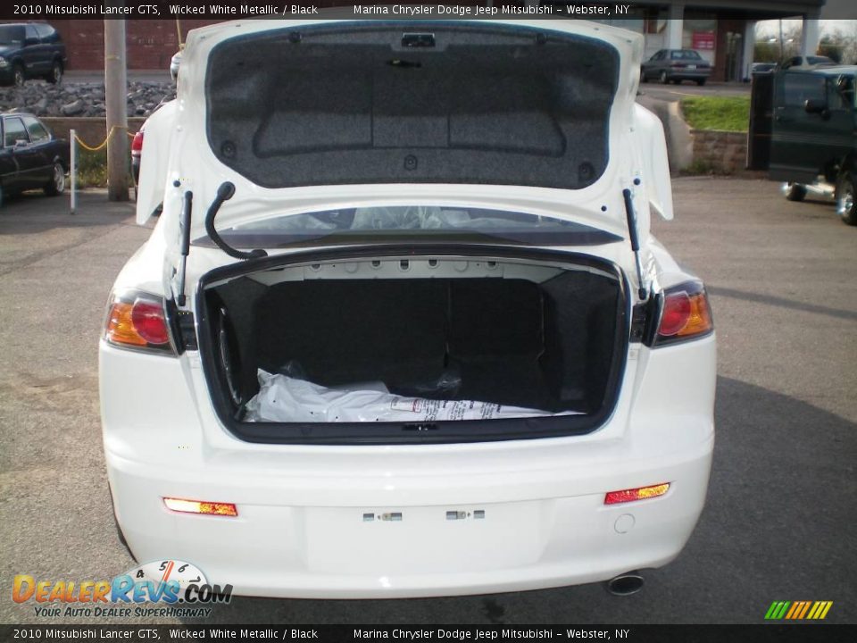 2010 Mitsubishi Lancer GTS Wicked White Metallic / Black Photo #19