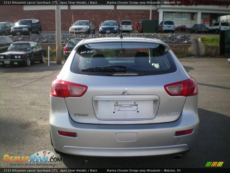 2010 Mitsubishi Lancer Sportback GTS Apex Silver Metallic / Black Photo #9