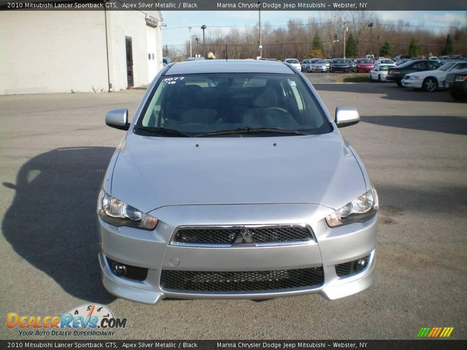 2010 Mitsubishi Lancer Sportback GTS Apex Silver Metallic / Black Photo #13