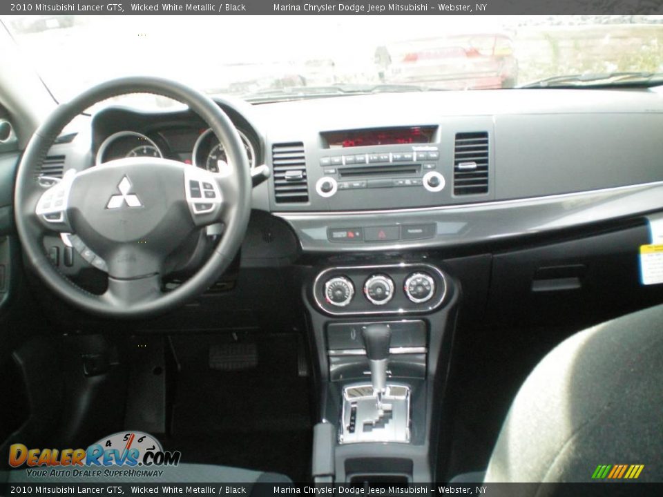2010 Mitsubishi Lancer GTS Wicked White Metallic / Black Photo #25
