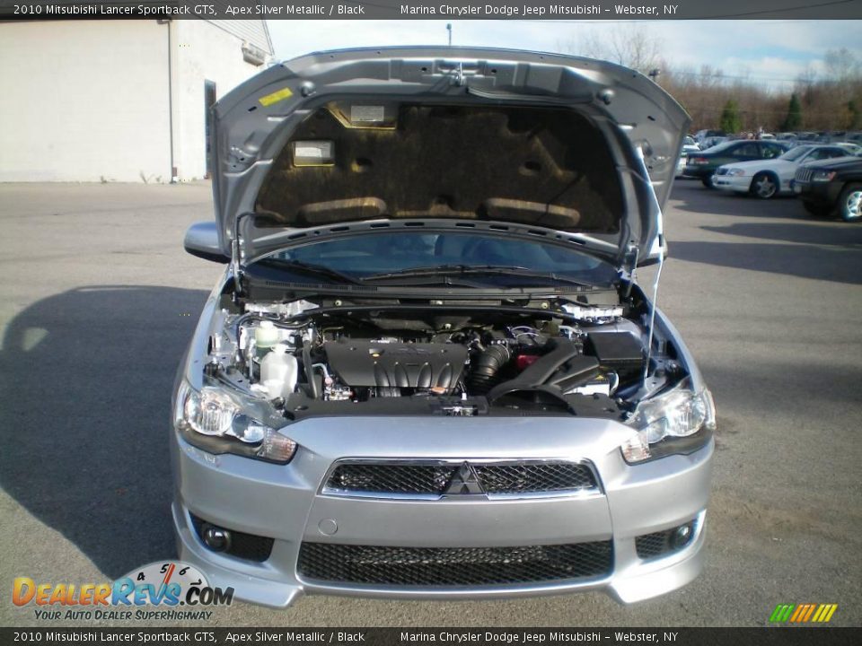 2010 Mitsubishi Lancer Sportback GTS Apex Silver Metallic / Black Photo #14