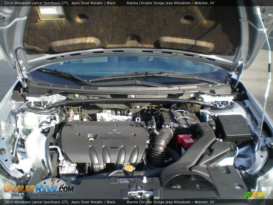 2010 Mitsubishi Lancer Sportback GTS Apex Silver Metallic / Black Photo #15