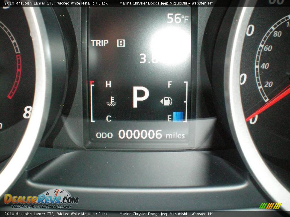 2010 Mitsubishi Lancer GTS Wicked White Metallic / Black Photo #27
