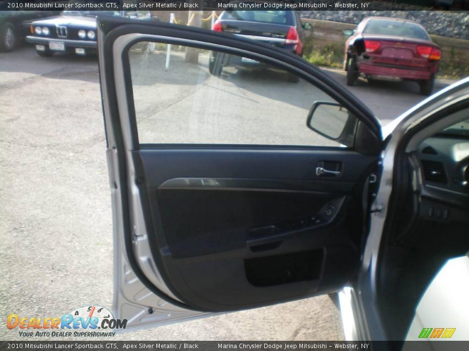 2010 Mitsubishi Lancer Sportback GTS Apex Silver Metallic / Black Photo #16