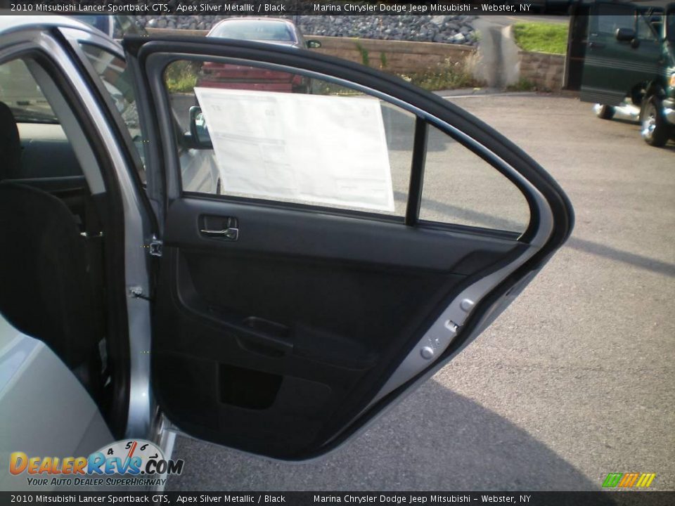 2010 Mitsubishi Lancer Sportback GTS Apex Silver Metallic / Black Photo #19