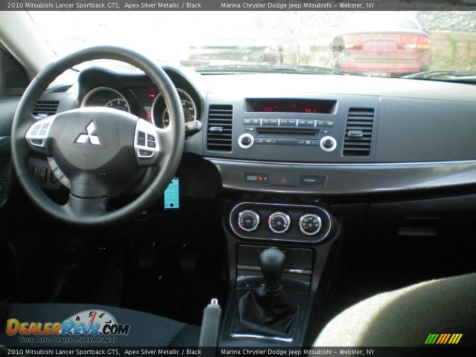 2010 Mitsubishi Lancer Sportback GTS Apex Silver Metallic / Black Photo #24