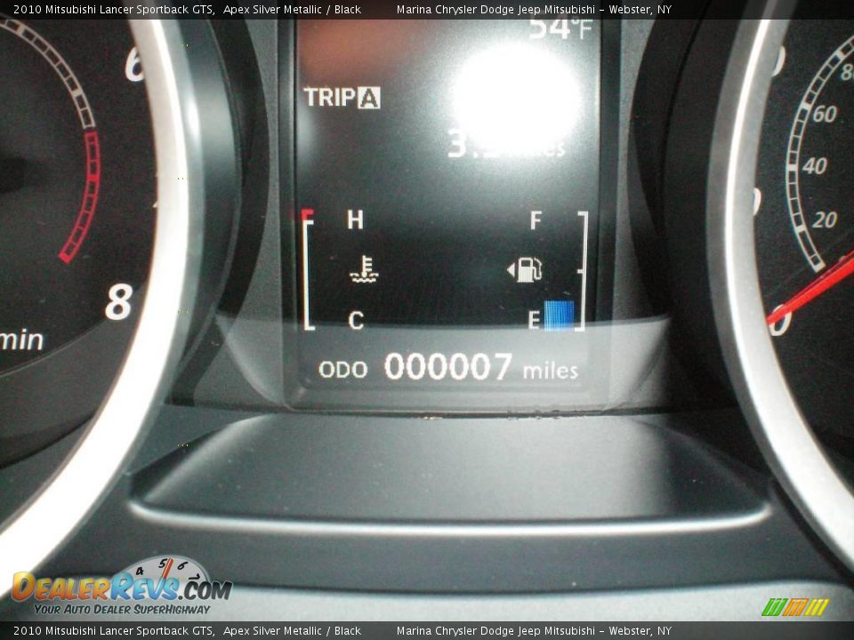 2010 Mitsubishi Lancer Sportback GTS Apex Silver Metallic / Black Photo #26