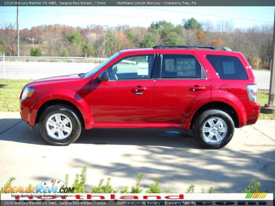 2010 Mercury Mariner V6 4WD Sangria Red Metallic / Stone Photo #5