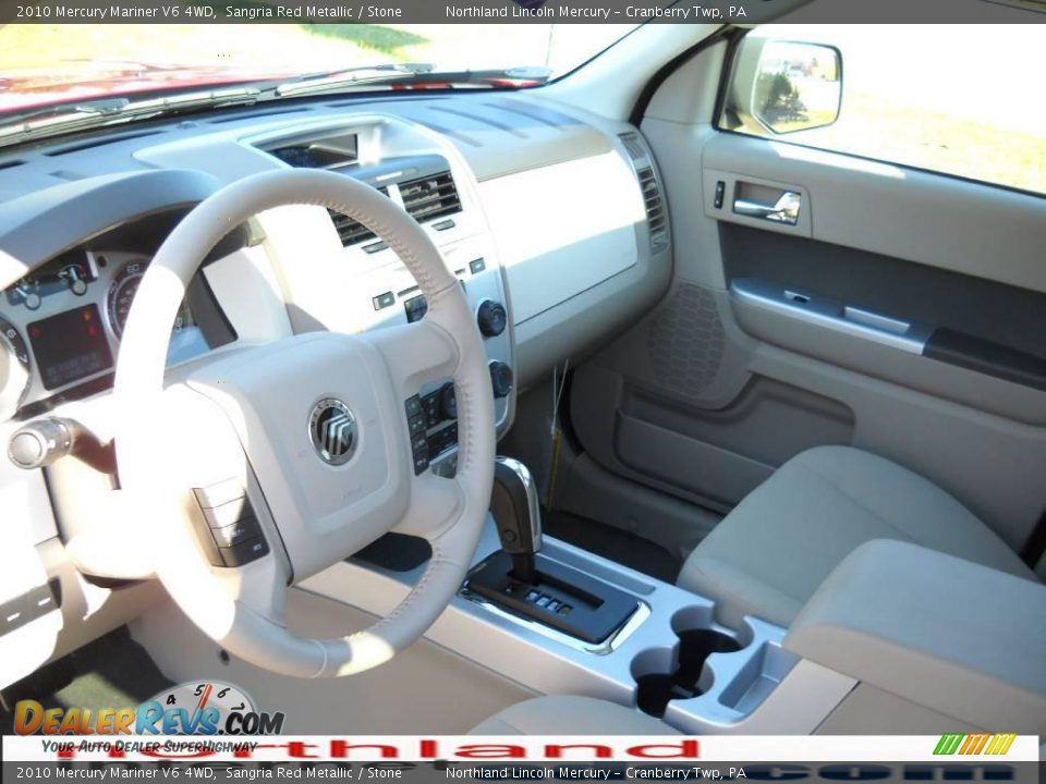 2010 Mercury Mariner V6 4WD Sangria Red Metallic / Stone Photo #7