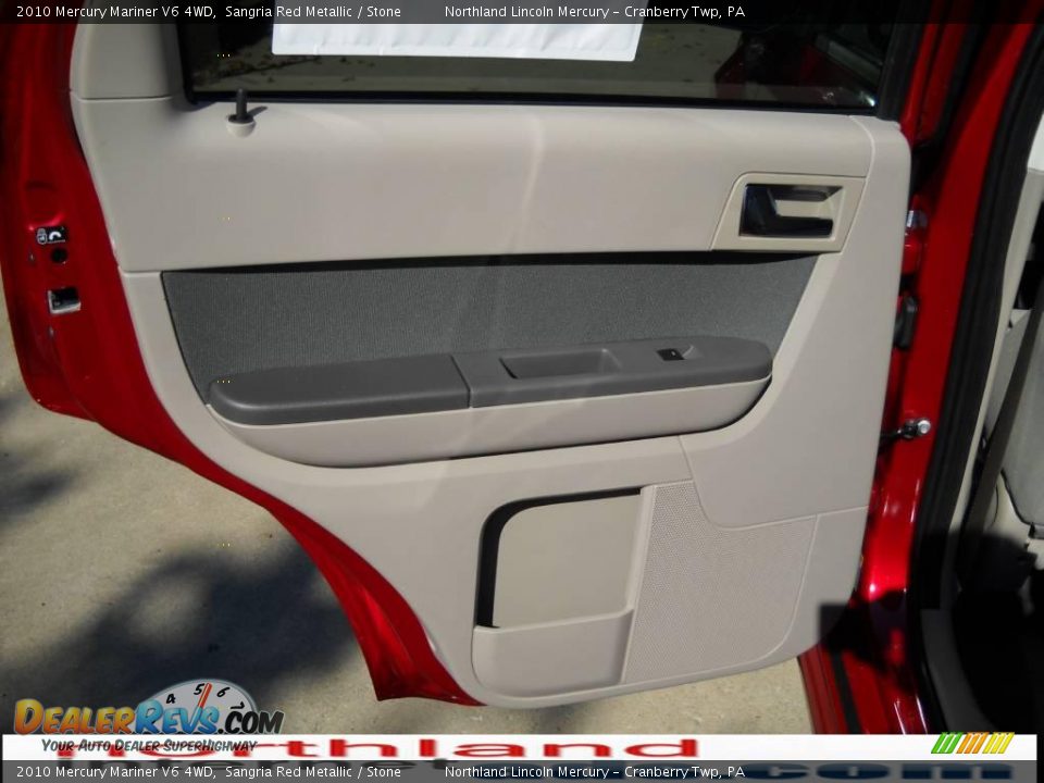 2010 Mercury Mariner V6 4WD Sangria Red Metallic / Stone Photo #10