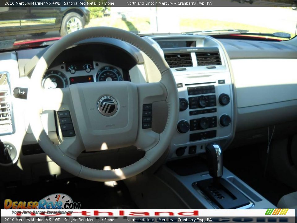 2010 Mercury Mariner V6 4WD Sangria Red Metallic / Stone Photo #11