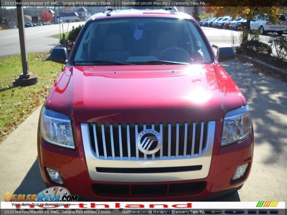 2010 Mercury Mariner V6 4WD Sangria Red Metallic / Stone Photo #14