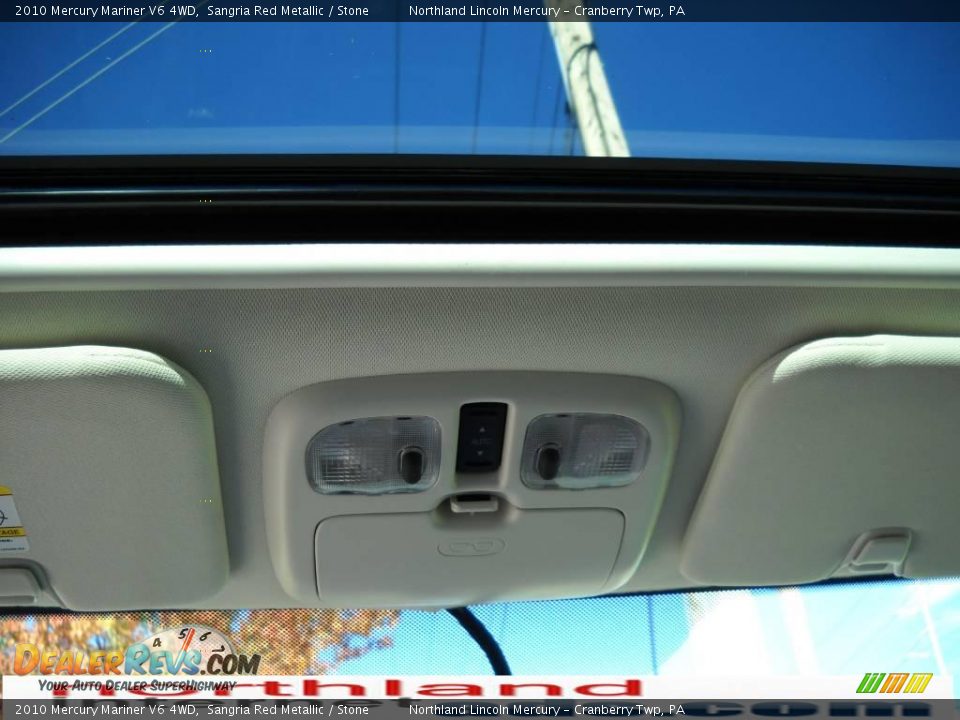 2010 Mercury Mariner V6 4WD Sangria Red Metallic / Stone Photo #16