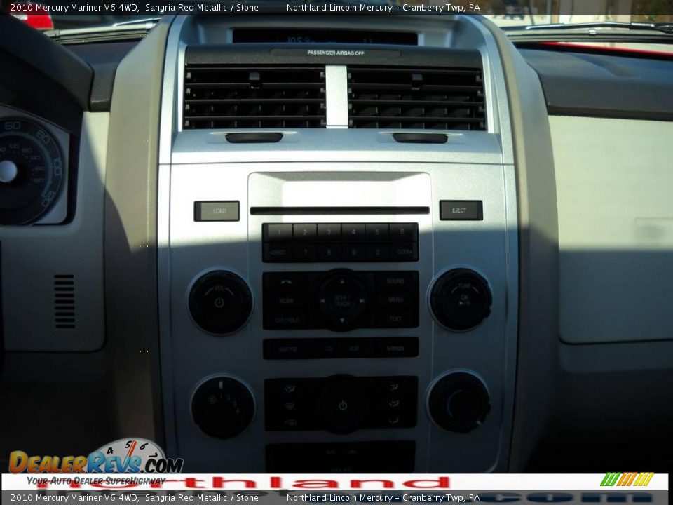 2010 Mercury Mariner V6 4WD Sangria Red Metallic / Stone Photo #17