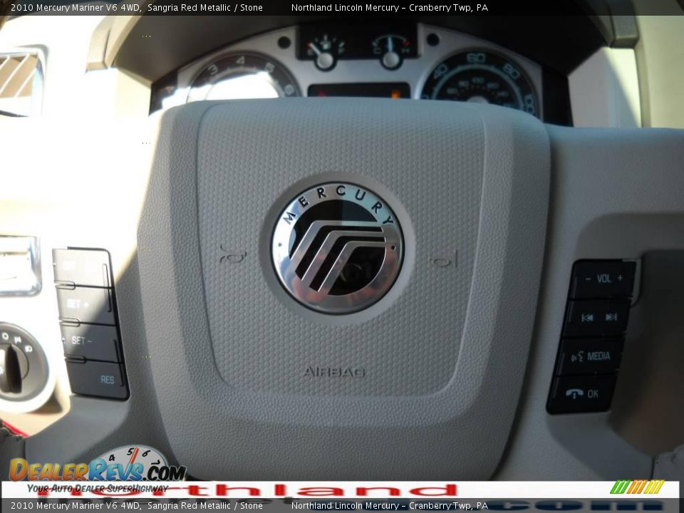 2010 Mercury Mariner V6 4WD Sangria Red Metallic / Stone Photo #19