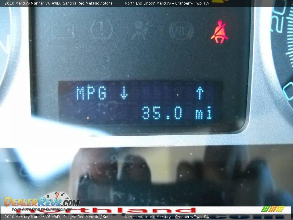 2010 Mercury Mariner V6 4WD Sangria Red Metallic / Stone Photo #20