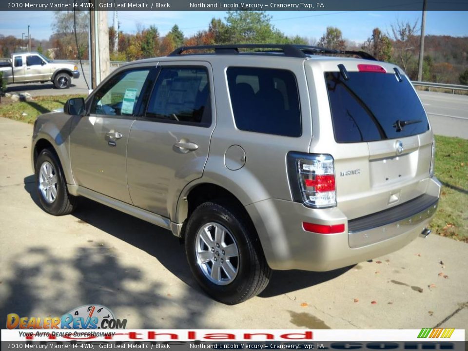 2010 Mercury Mariner I4 4WD Gold Leaf Metallic / Black Photo #4