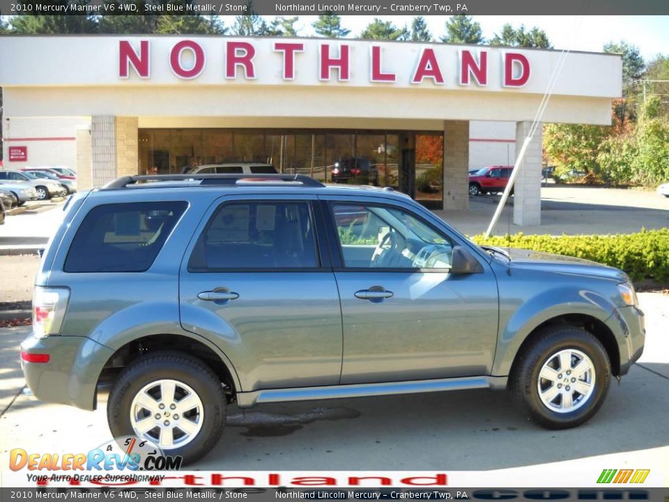 2010 Mercury Mariner V6 4WD Steel Blue Metallic / Stone Photo #1