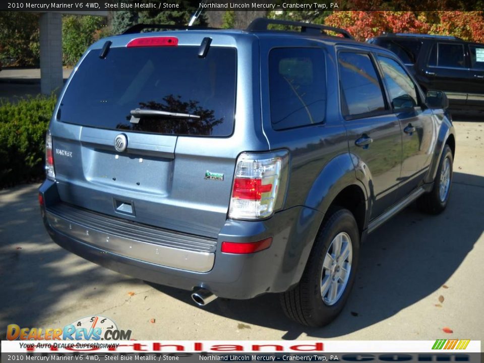 2010 Mercury Mariner V6 4WD Steel Blue Metallic / Stone Photo #2