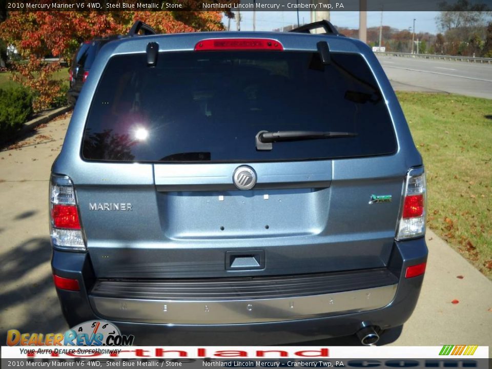 2010 Mercury Mariner V6 4WD Steel Blue Metallic / Stone Photo #3
