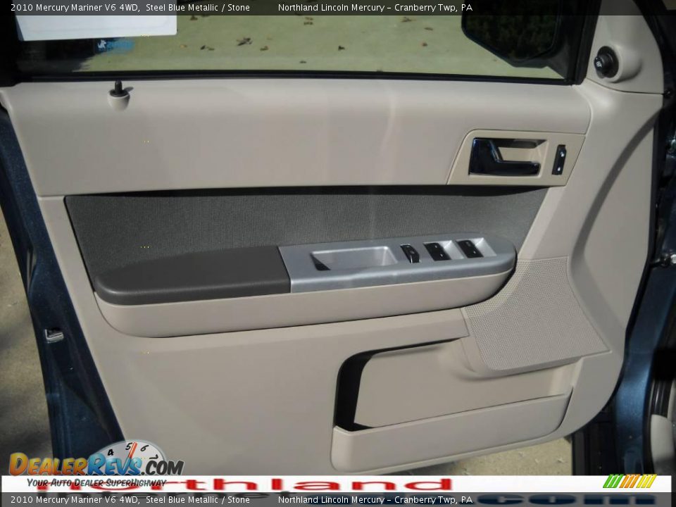 2010 Mercury Mariner V6 4WD Steel Blue Metallic / Stone Photo #6