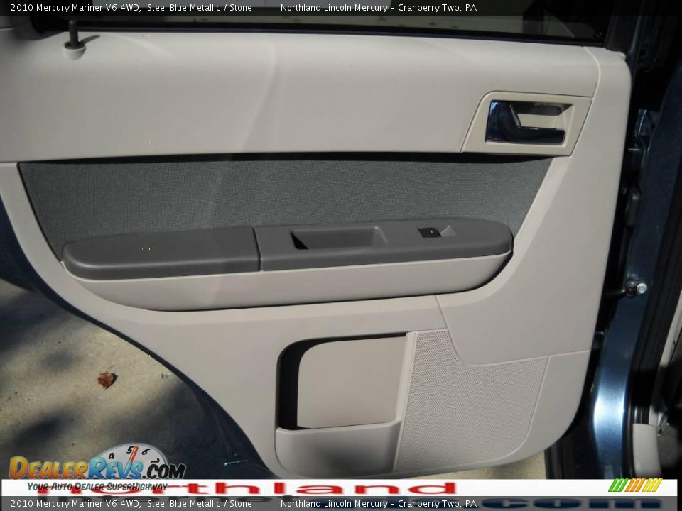 2010 Mercury Mariner V6 4WD Steel Blue Metallic / Stone Photo #10