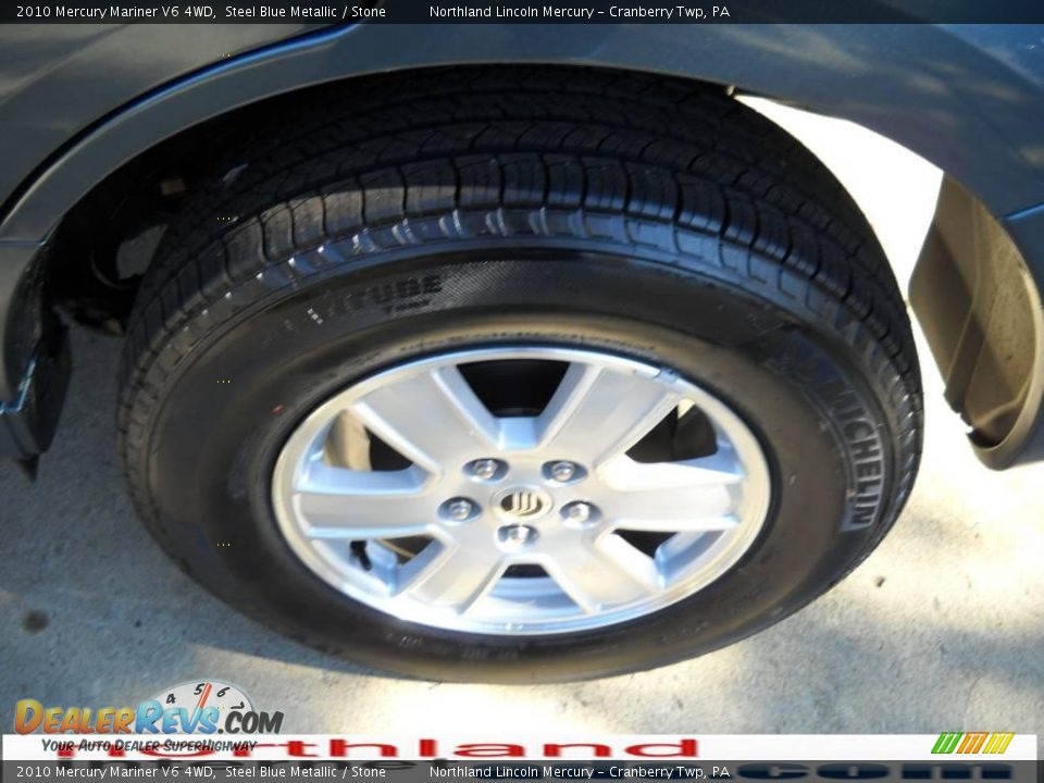 2010 Mercury Mariner V6 4WD Steel Blue Metallic / Stone Photo #12