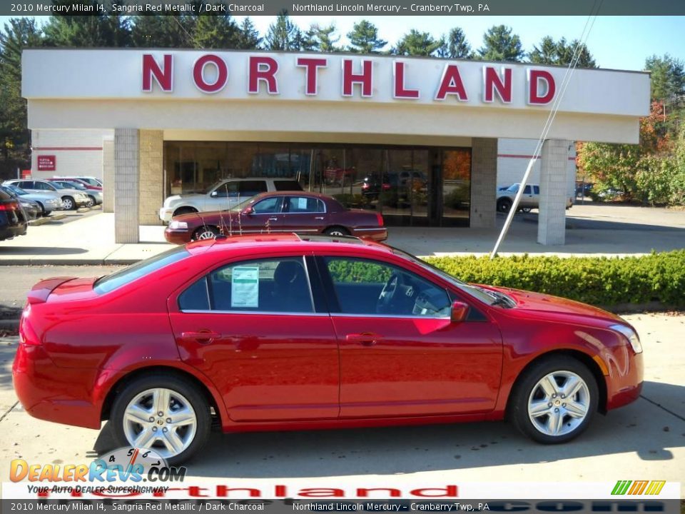 2010 Mercury Milan I4 Sangria Red Metallic / Dark Charcoal Photo #1